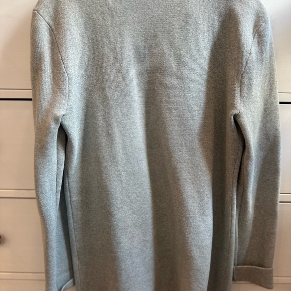 J. Crew Light Gray Knit Sweater Cardigan blazer 100% cotton - Picture 6 of 6